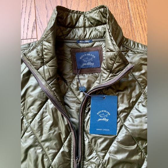 Paul & Shark Yachting Wool / Goatskin Sweater Size L NWT - Picture 13 of 15